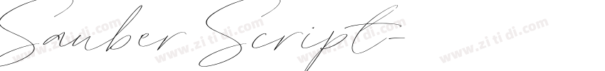 Sauber Script字体转换